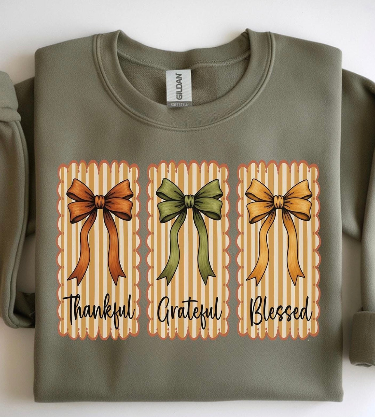 Thankful Grateful Blessed Bows