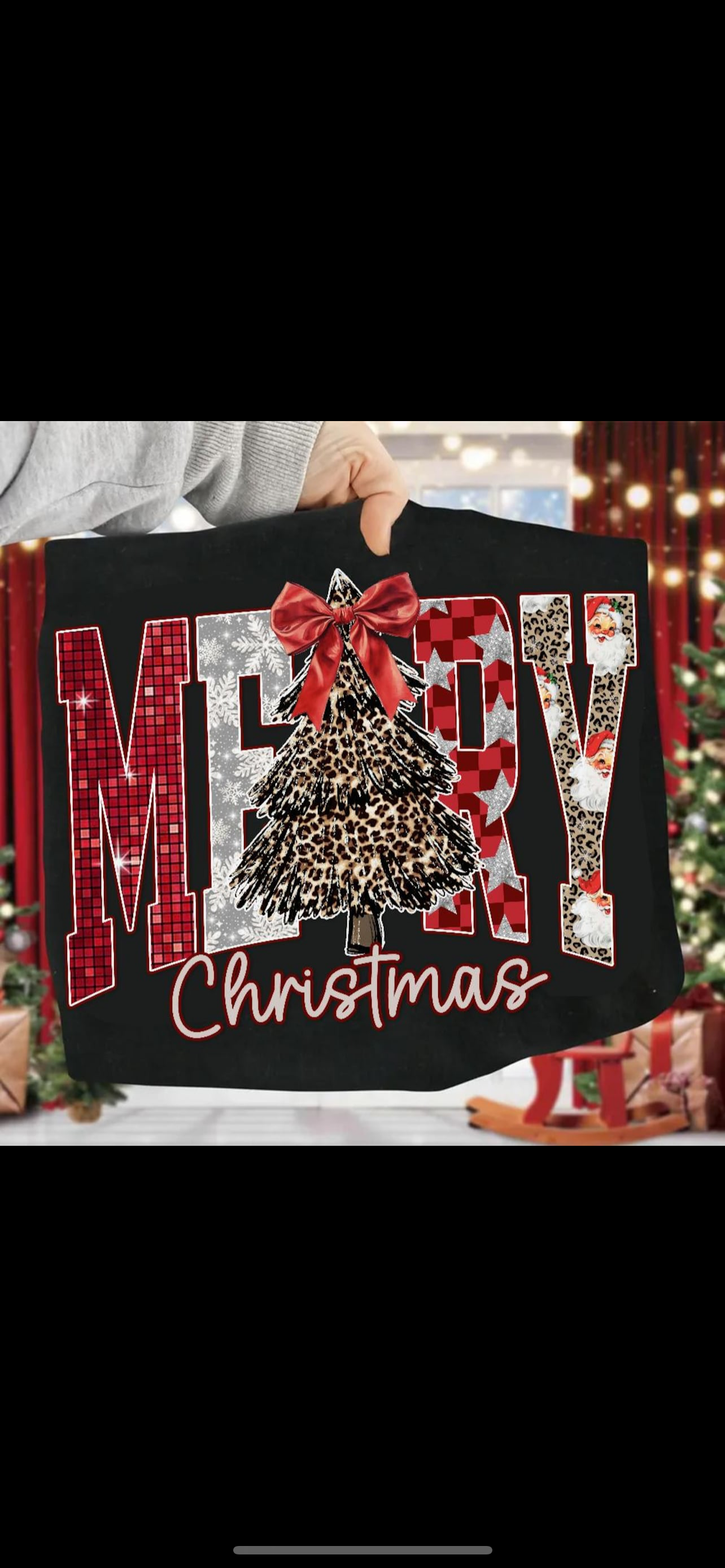 Merry Christmas Leopard Tree