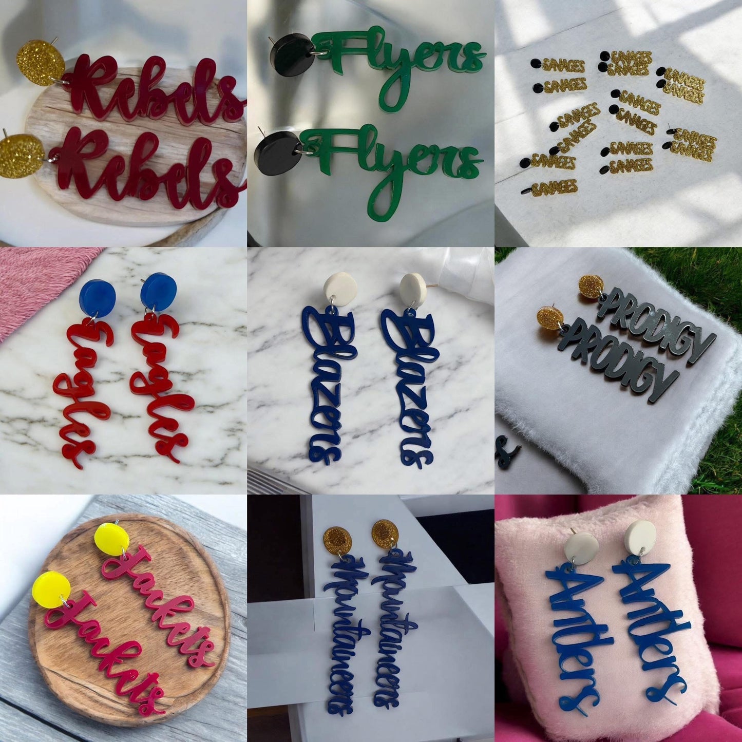 Team/Mascot Earrings