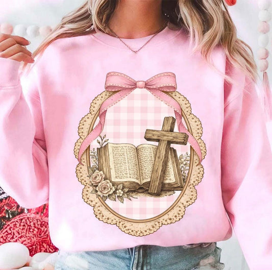 Vintage Bible/Pink Bow