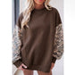 Camo Mock Neck
