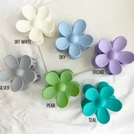 Flower 3-Inch Hair Clips