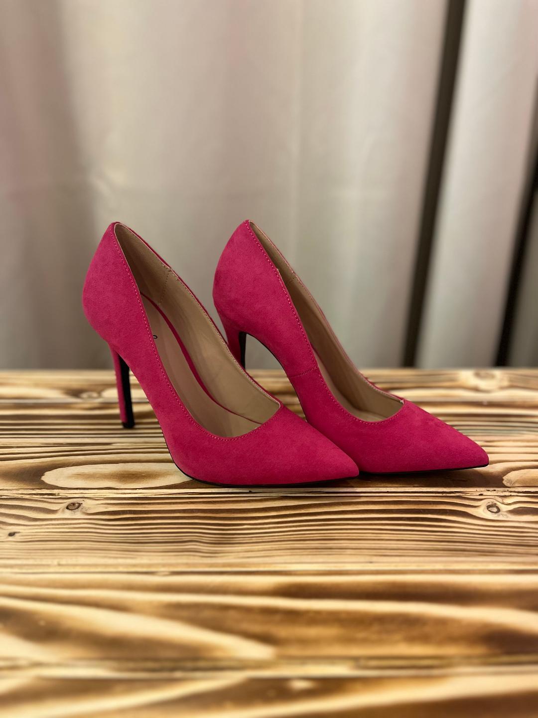 Fuchsia Suade Heels